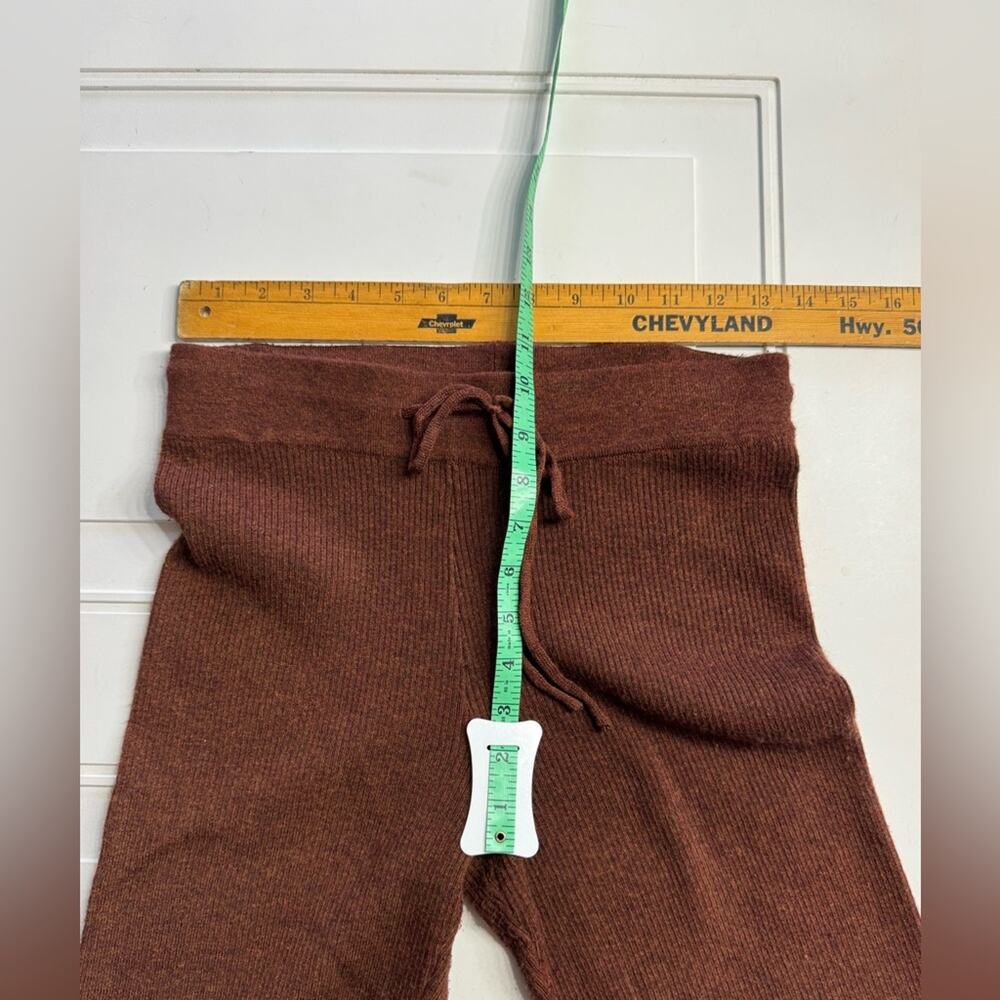 Thread & Supply Sienna Wool Blend Knit Brown Leggings Pants Joggers Size Small - Picture 5 of 6